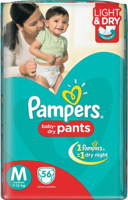 pampers xl 56 flipkart