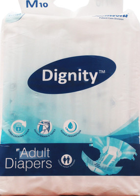 DIGNITY Adult Diapers Adult Diapers - M(10 Pieces)