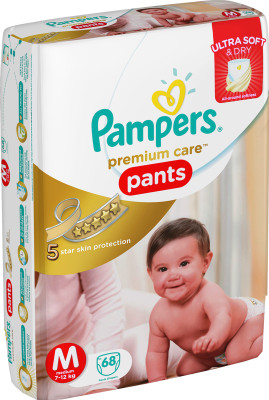 

Pampers Premium Care Pants Diapers - M(68 Pieces)