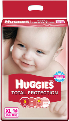 

Huggies Total Protection Diaper - XL(46 Pieces)