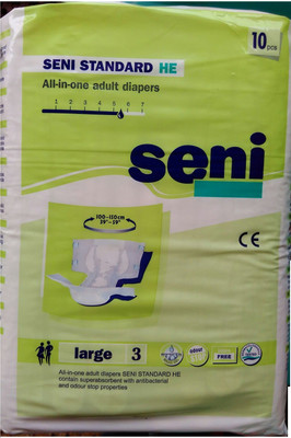 

Seni HOSPITAL EDITION Adult Diapers - L(10 Pieces)