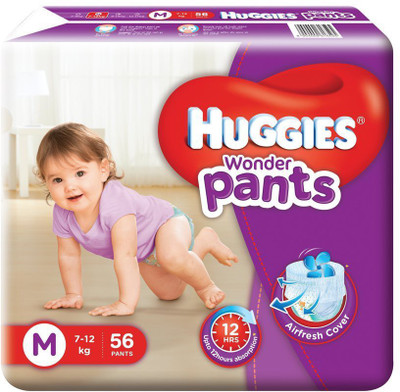 

Huggies Wonder Pants Diapers - M(56 Pieces)