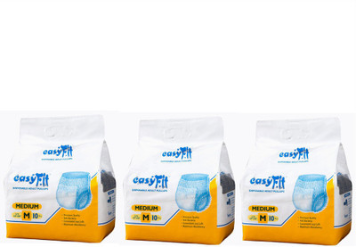 EasyFit Disposable Adult Pullups Adult Diapers - M(3 Pieces)