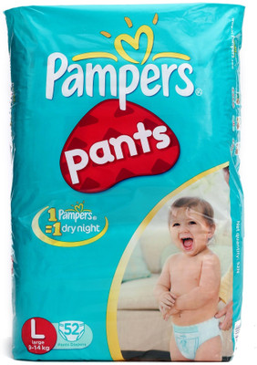 

Pampers Pants Diaper Large Size(52 Pieces)