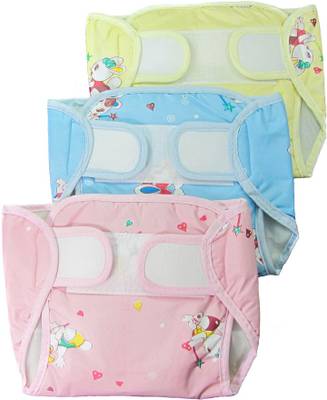 Eio EIO Baby Infant Washable Reusable Pocket Nappy Diaper Covers with Inserts (Pack of 3) - Regualr (3 Pieces) 