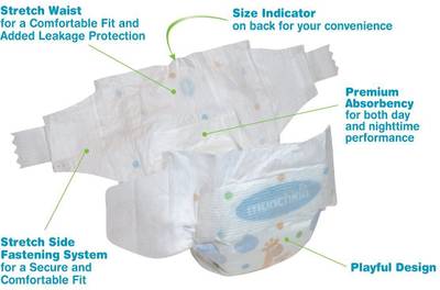 Munchkin Super Premium Diapers, Size 4 - L