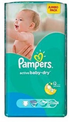 

Pampers Active Baby Dry Diapers, Size 4, Jumbo Pack, - L(60 Pieces)