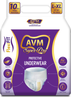 

Avm Super Dry Pull Ups Adult Diapers - L(10 Pieces)