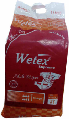 

Wetex Adult Diapers Supreme Adult Diapers - XL(10 Pieces)