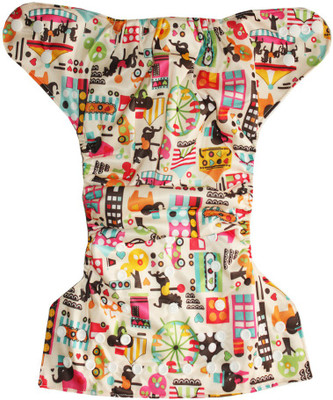 

Soft Baby Reusable Adjustable Cloth Diaper, Cream;multicolor