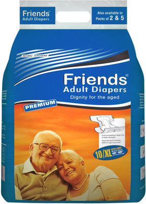 

Friends Premium Adult Diapers - XL(10 Pieces)