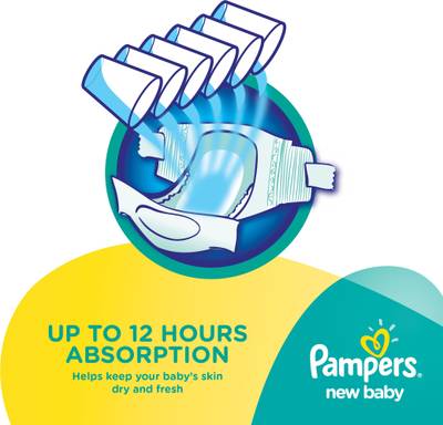 Pampers New Baby Diapers - NB - Small