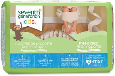 Seventh Generation Free &amp; Clear Size 2T-3T (pack of 4) - M