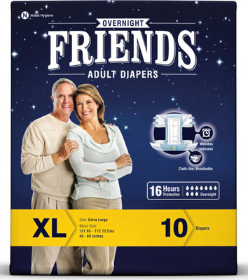

Friends Overnight Adult Diapers - XL(10 Pieces)