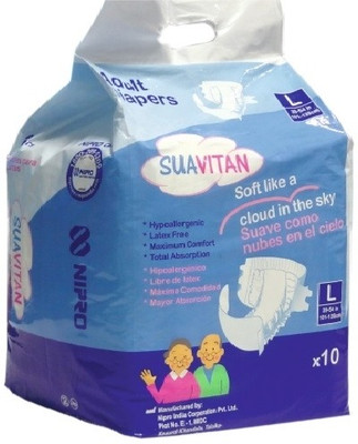 

Nipro Suavitan Adult Diaper L - 10s - L(10 Pieces)