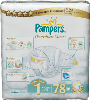

Pampers Premium Care Value Pack "Mini" - S(78 Pieces)