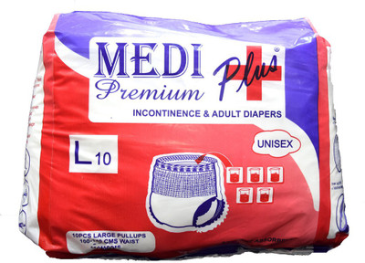

Medi Plus Premium Incontinence 3 Adult Diapers - L(10 Pieces)