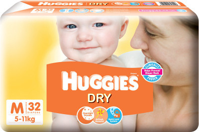 

Huggies New Dry - M(32 Pieces)