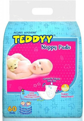 

Teddyy Stay Dry Cloth Diaper - New Born(60 Pieces)
