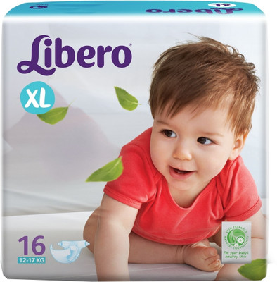 

Libero Disposable Baby Diapers - XL(16 Pieces)