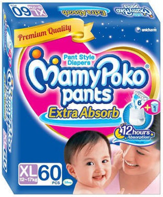 

MamyPoko Pant Style Diaper - XL(60 Pieces)