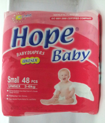 

Hope Baby Diaper - S(48 Pieces)