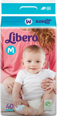 

Libero Open Diapers - M(40 Pieces)