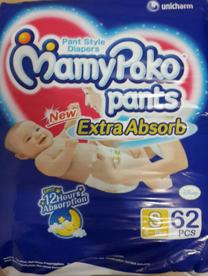 

MamyPoko Pants Diaper Combo - S(62 Pieces)