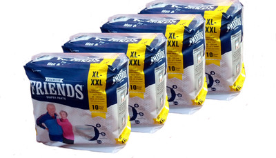 

Friends PULL UPS / PANT STYLE DIAPERS SET OF 4 PACKS - XL(4 Pieces)