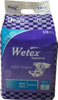 

Wetex (Supreme) 10's Adult Diapers - M(10 Pieces)