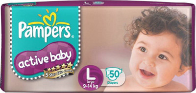 

Pampers Active Babydiaper - L(50 Pieces)