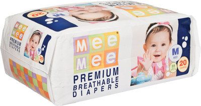 

MeeMee Premium Breathable Diapers - M(20 Pieces)