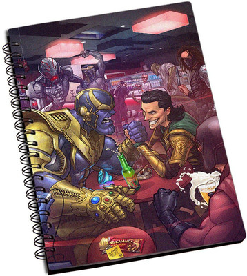 

Rangeele Inkers A5 Notebook(Villains Club, Multicolor)