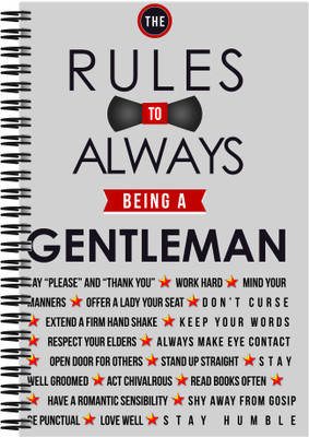 

Art Emporio A5 Notebook(Rules to Being a Gentleman, Multicolor)