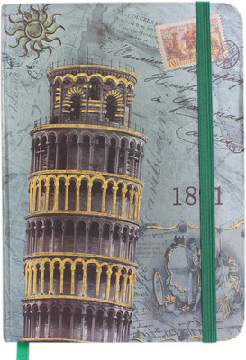 

Tootpado Regular Notebook(Leaning Tower of Pisa Journal 100 pages 5"x7" (1d354) - Diary, Blue)