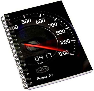 

Shopmania A5 Notebook(Speedo metre, Multicolor)