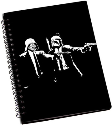 Rangeele Inkers A5 Notebook(Pulp Fiction Star Wars, Multicolor)