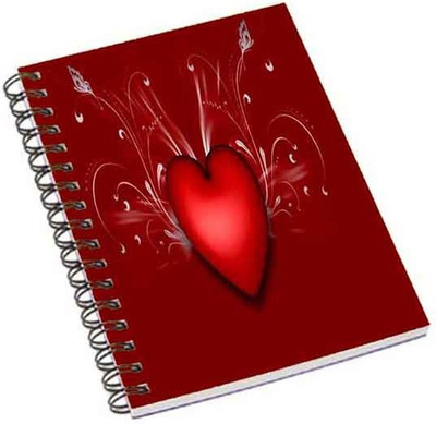

Shopmania A5 Notebook(Heart, Multicolor)