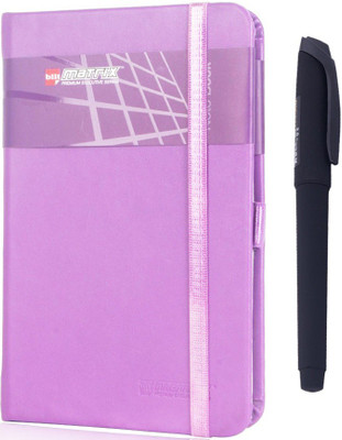 

Bilt A5 Notebook(Matte Black Pen with PUA5 Note Book, Multicolor)