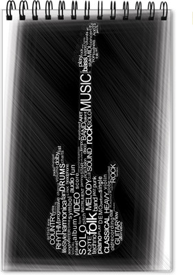 

The Design Junction A5 Note Pad(Guitar, Multicolor)