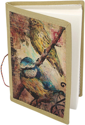 

Rajrang Book-size Diary(Handcrafted Gift Set, Khaki, Green), Green;khaki