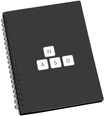

Rangeele Inkers A5 Notebook(W A S D Gamer, Multicolor)