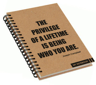 

Paper Plane Design A4 Notebook(Paper Plane Design, Khaki)