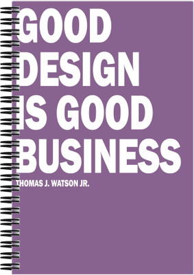 

Art Emporio A5 Notebook(Good Design is Good Buisness, Multicolor)