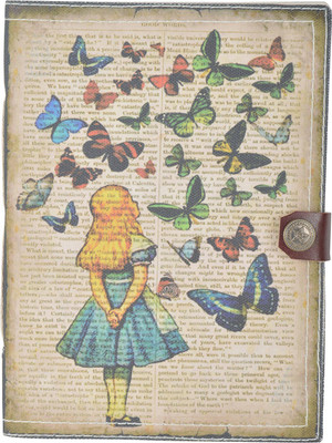 

Hare Krishna A5 Diary(Canvas Butterfly Girl Print Diary notebook, Multicolor)