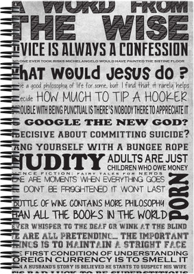 

Art Emporio A5 Notebook(Word from the Wise, Multicolor)
