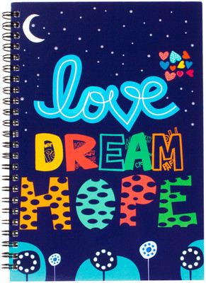 

The Crazy Me A5 Diary(Love Dream Hope Spiral, Multicolor)