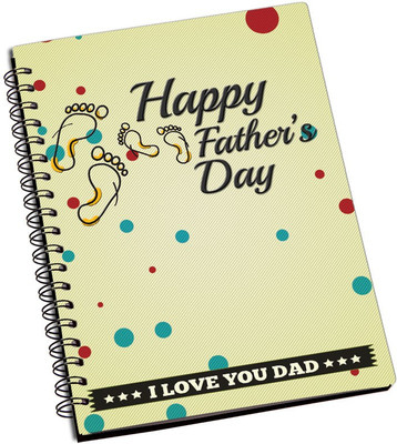 

ShopMantra A5 Notebook(Father Son Foot Print Father's Day Cushion Cover, Multicolor)