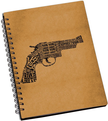 

Rangeele Inkers A5 Notebook(Gun Typography, Multicolor)