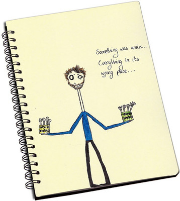 

Rangeele Inkers A5 Notebook(Something Is In Wrong Place, Multicolor)